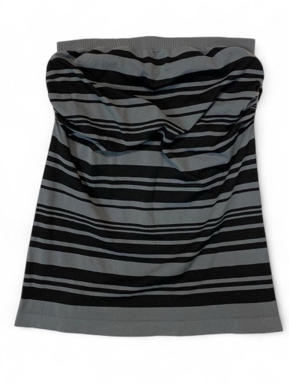 Mossimo Striped Strapless Tube Top in Black and Gray